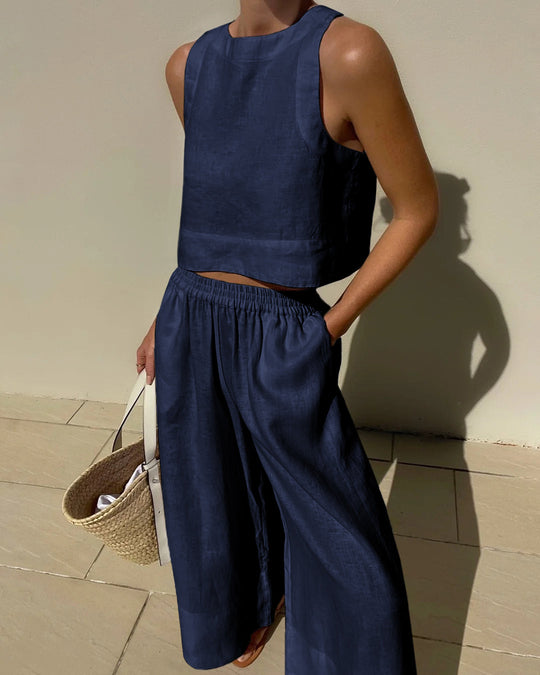 Livia – Maxi-Jurk Met Een V-Hals En Elegante Details, Van Zacht Katoen