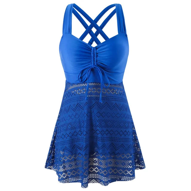 Linda - Elegante Badpakjurk met Short