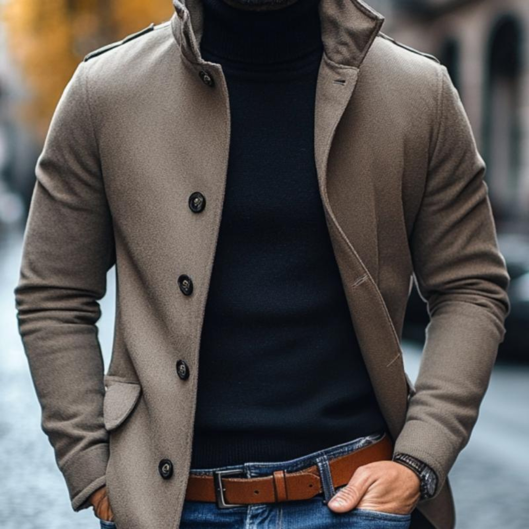 Giovanni - Elegante Slim Fit Wollen Jas