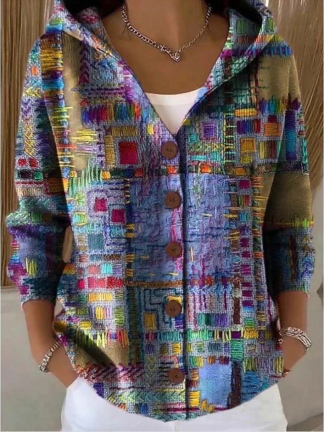 Renate - Stijlvol Vintage Patchwork Vest