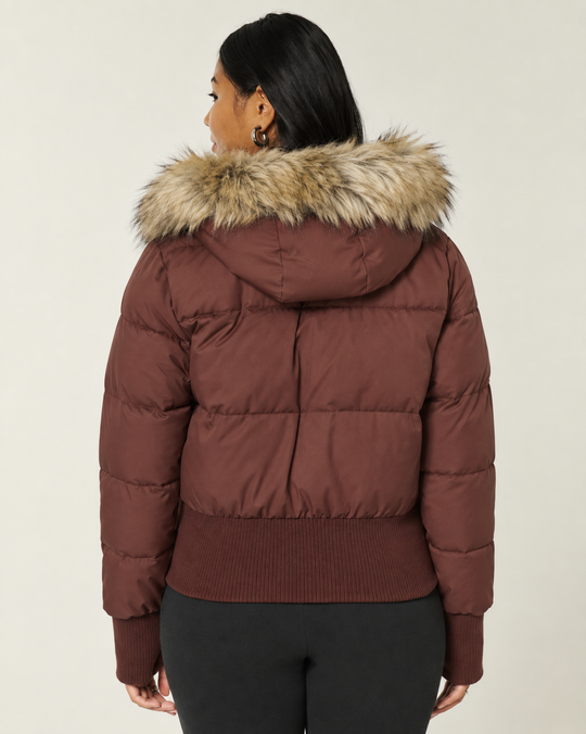 Saskia | Stijlvolle Warme Korte Winterjas