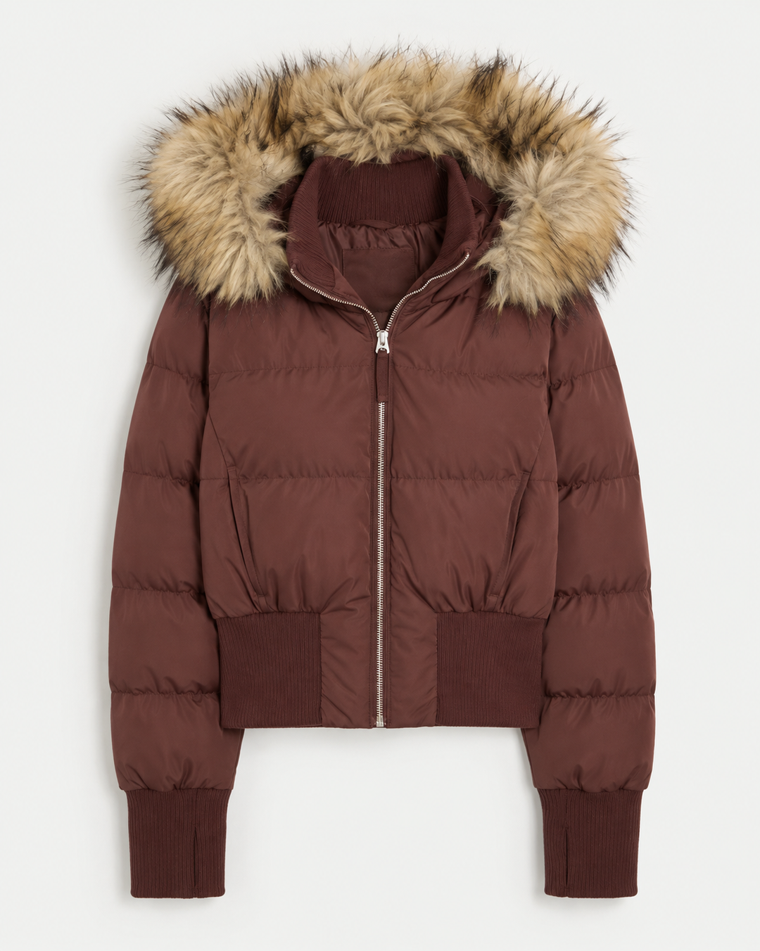 Saskia | Stijlvolle Warme Korte Winterjas