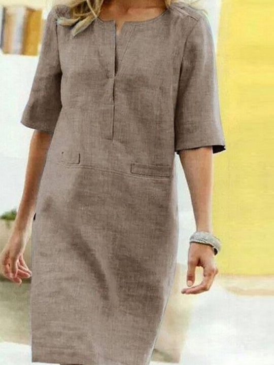 Marion - Linnen Zomerjurk