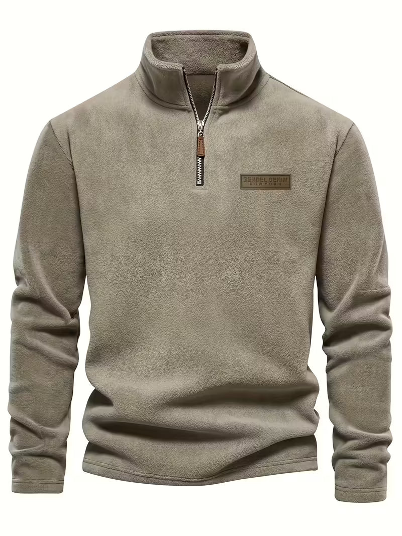Matteo - Moderne Fleece Rits Trui