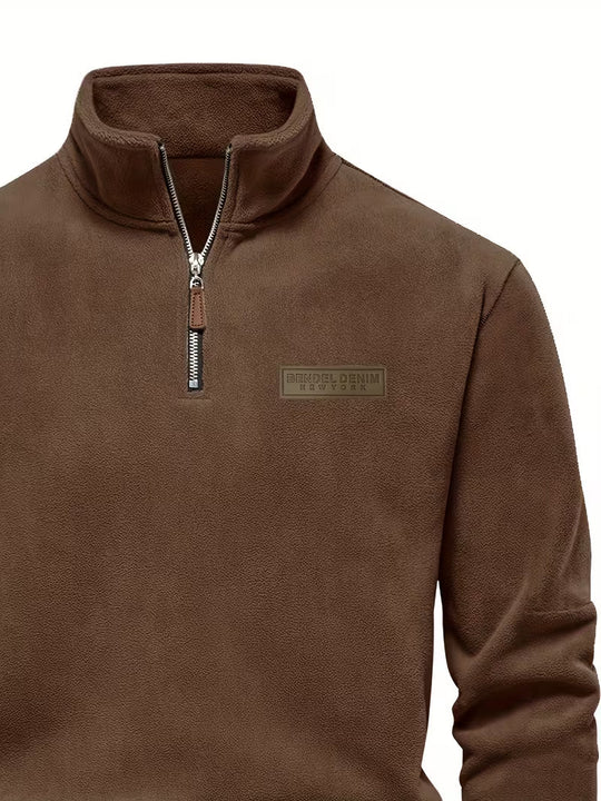 Matteo - Moderne Fleece Rits Trui