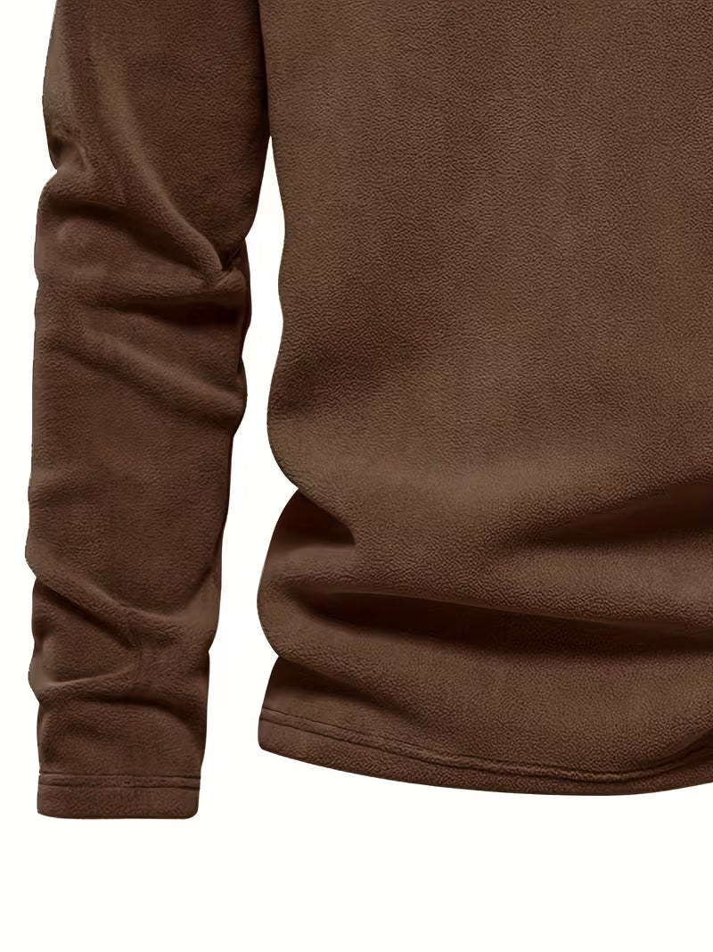 Matteo - Moderne Fleece Rits Trui