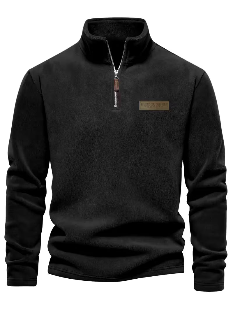 Matteo - Moderne Fleece Rits Trui