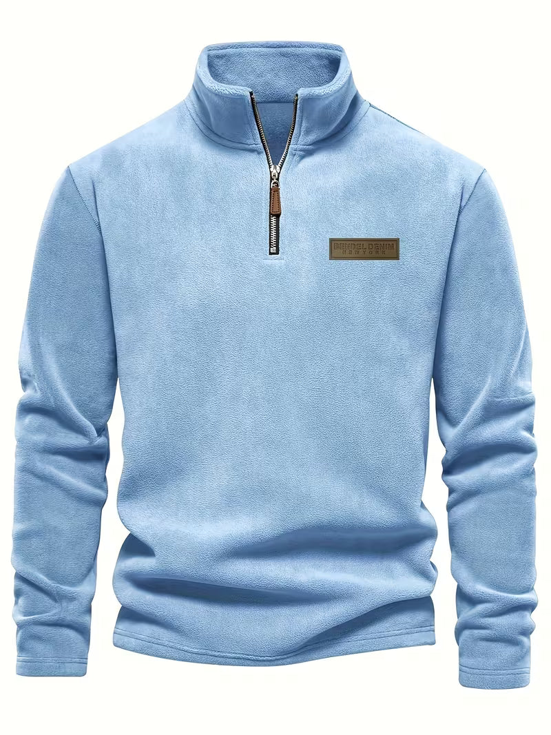 Matteo - Moderne Fleece Rits Trui