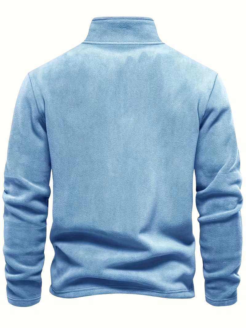 Matteo - Moderne Fleece Rits Trui