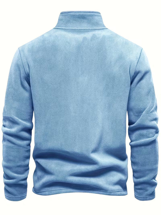 Matteo - Moderne Fleece Rits Trui