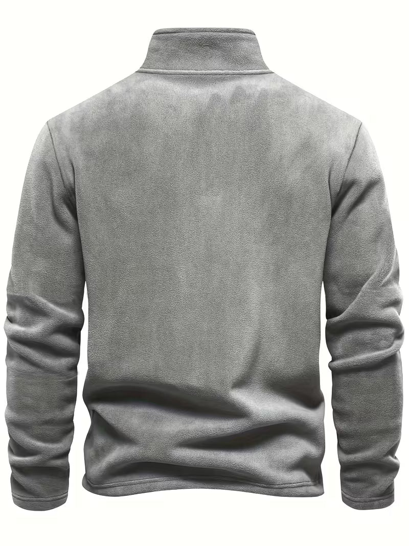 Matteo - Moderne Fleece Rits Trui