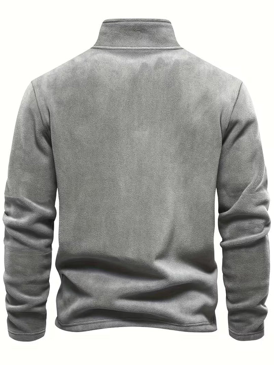 Matteo - Moderne Fleece Rits Trui