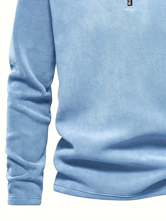 Matteo - Moderne Fleece Rits Trui
