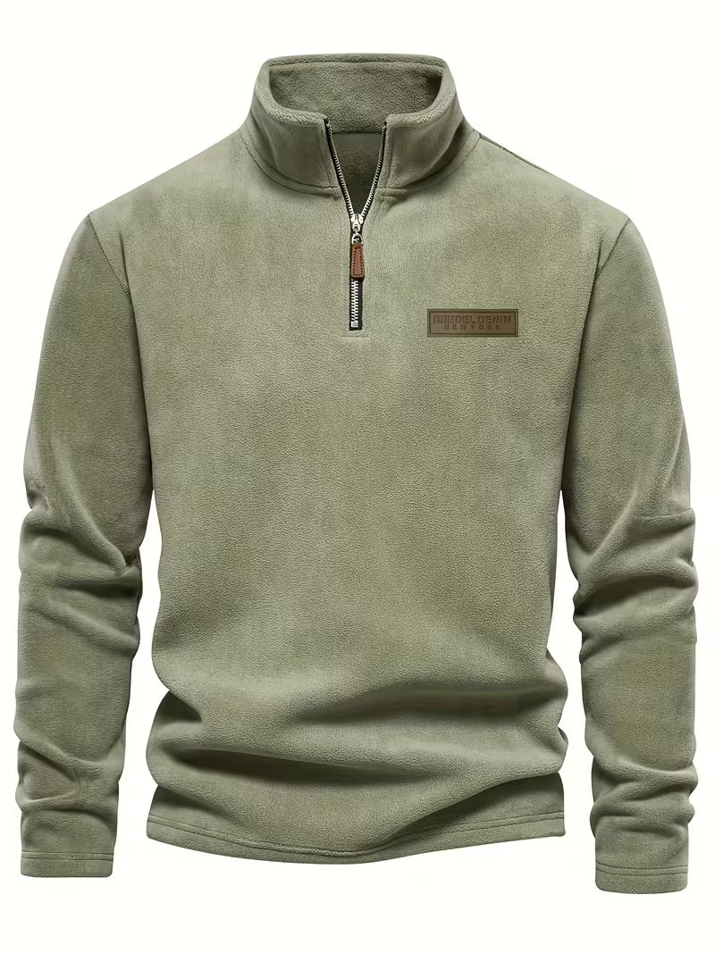 Matteo - Moderne Fleece Rits Trui