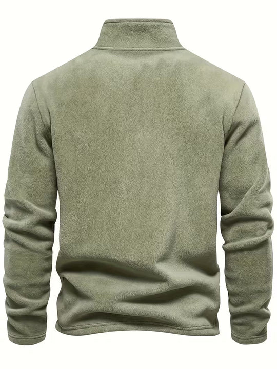 Matteo - Moderne Fleece Rits Trui