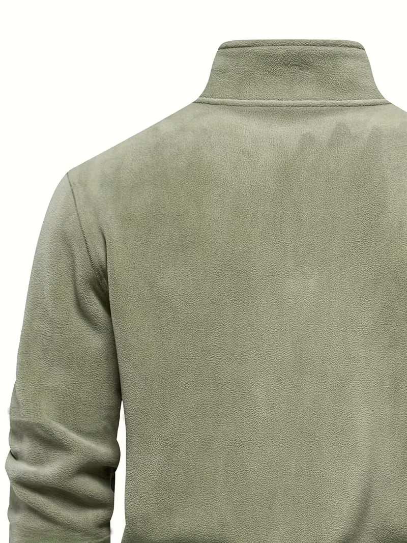 Matteo - Moderne Fleece Rits Trui