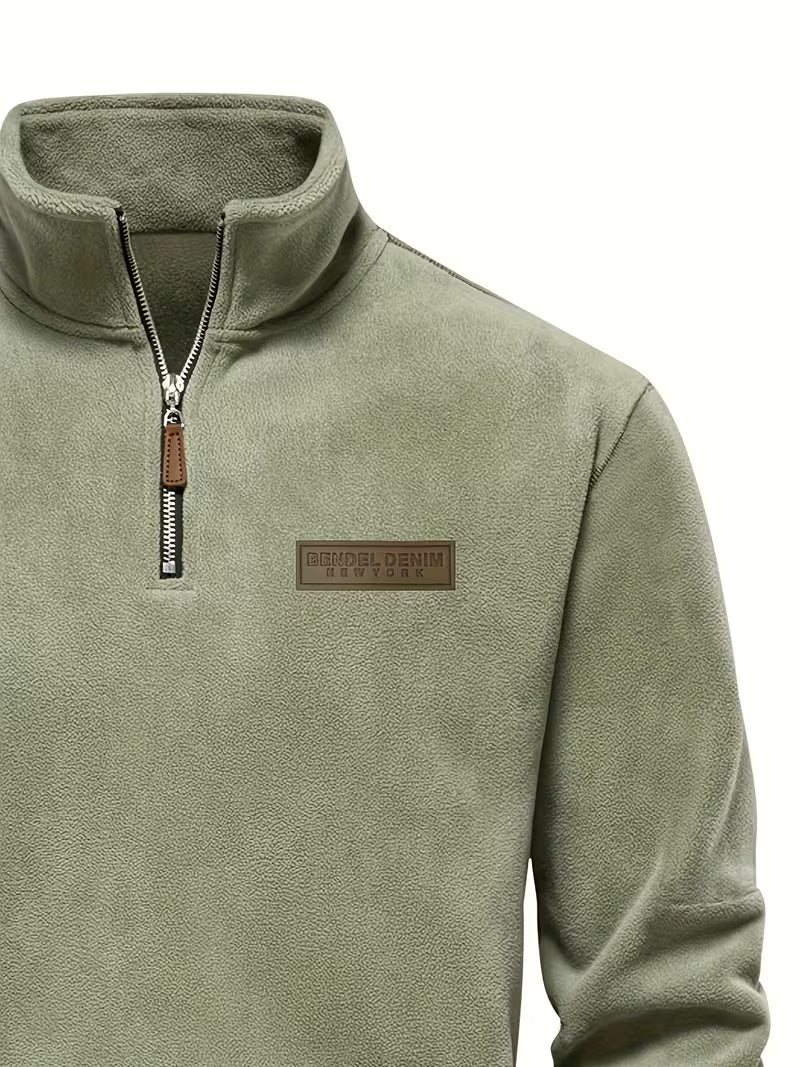 Matteo - Moderne Fleece Rits Trui