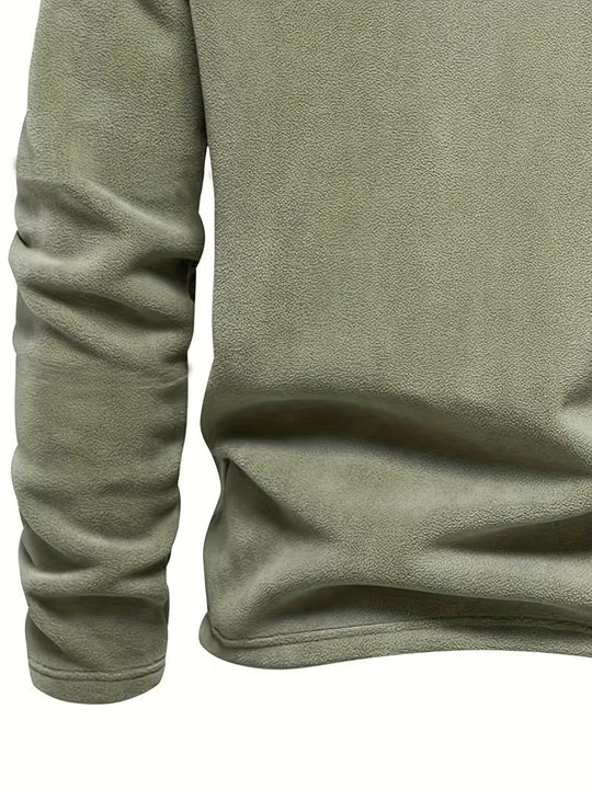 Matteo - Moderne Fleece Rits Trui