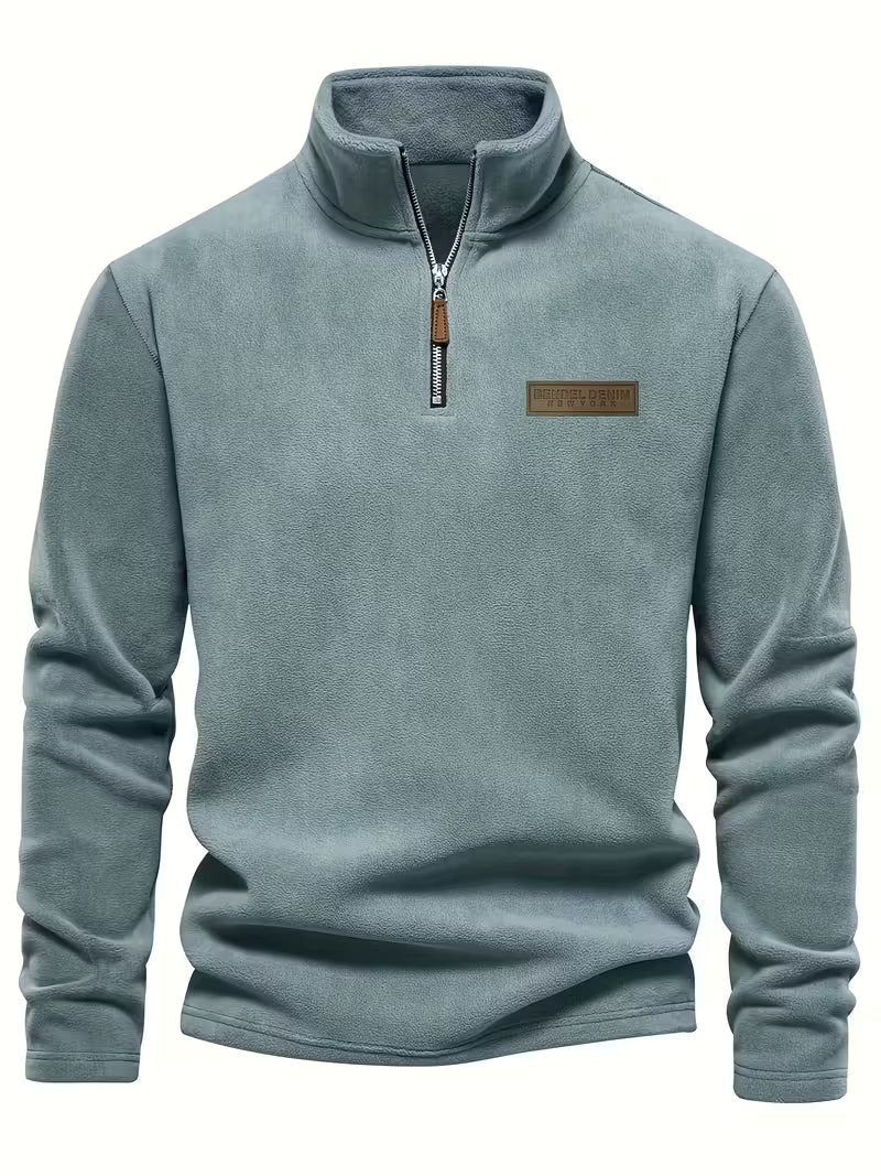 Matteo - Moderne Fleece Rits Trui