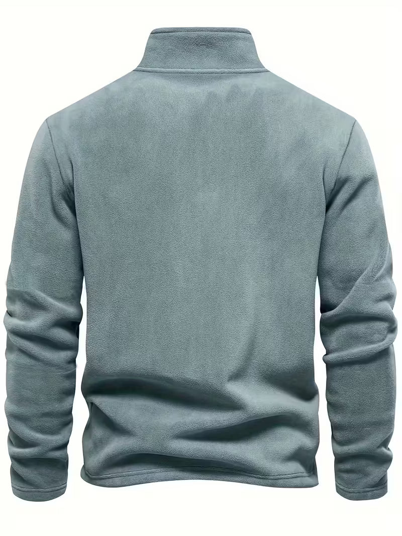 Matteo - Moderne Fleece Rits Trui