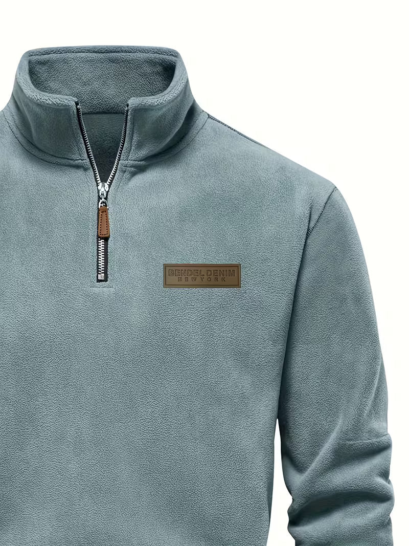 Matteo - Moderne Fleece Rits Trui