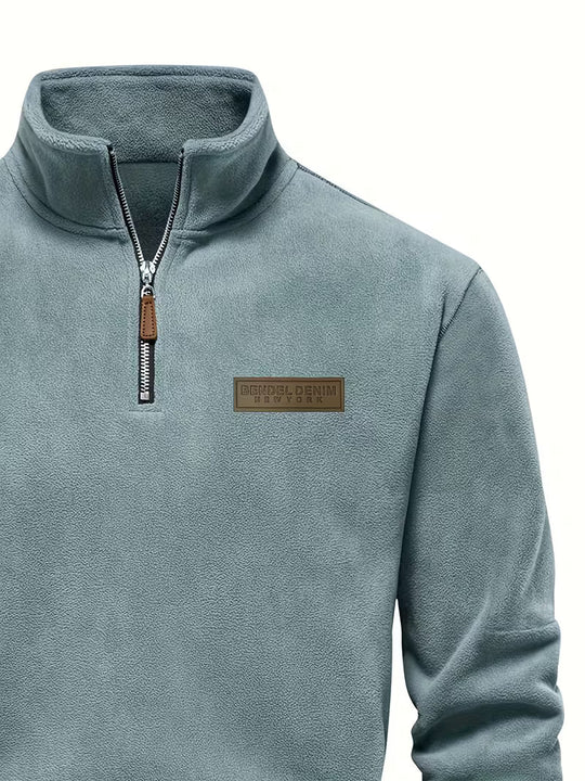 Matteo - Moderne Fleece Rits Trui