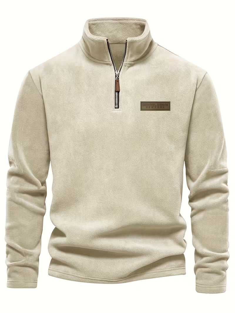 Matteo - Moderne Fleece Rits Trui