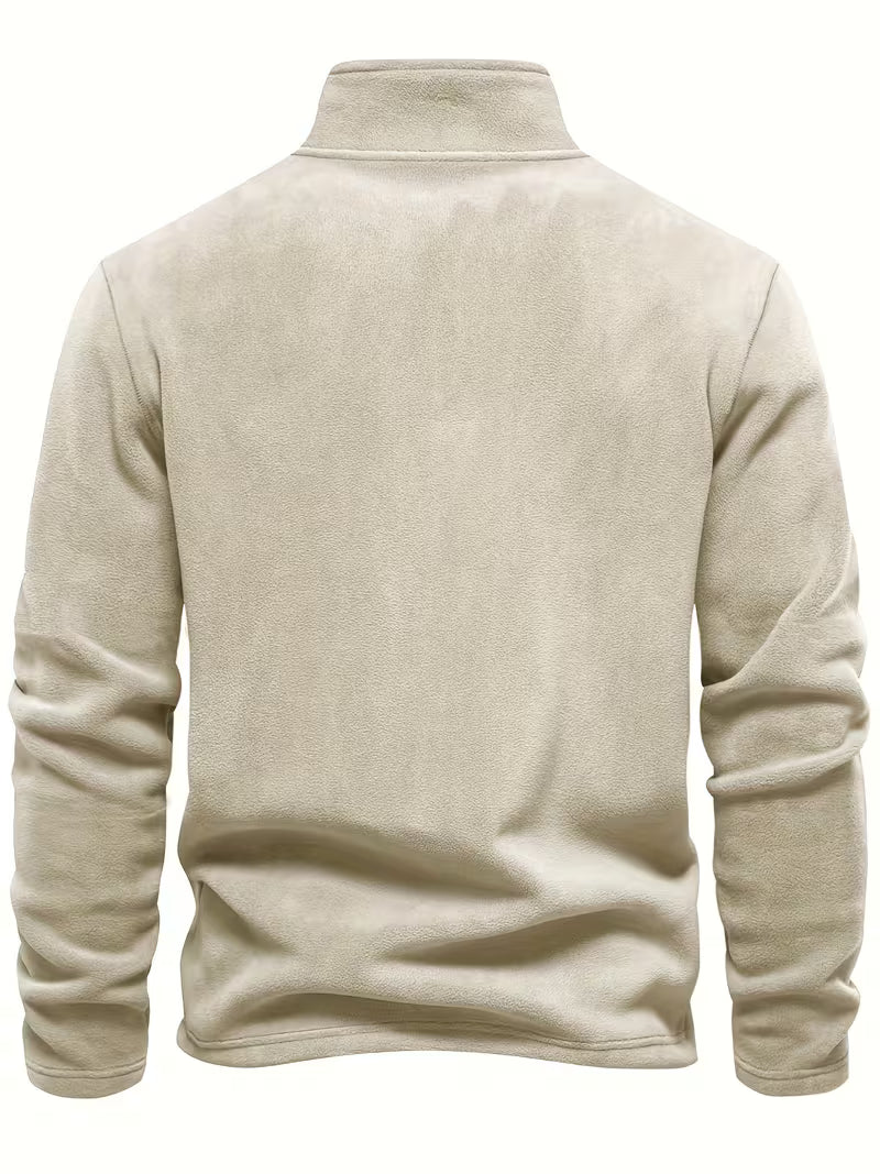Matteo - Moderne Fleece Rits Trui