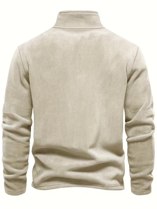 Matteo - Moderne Fleece Rits Trui