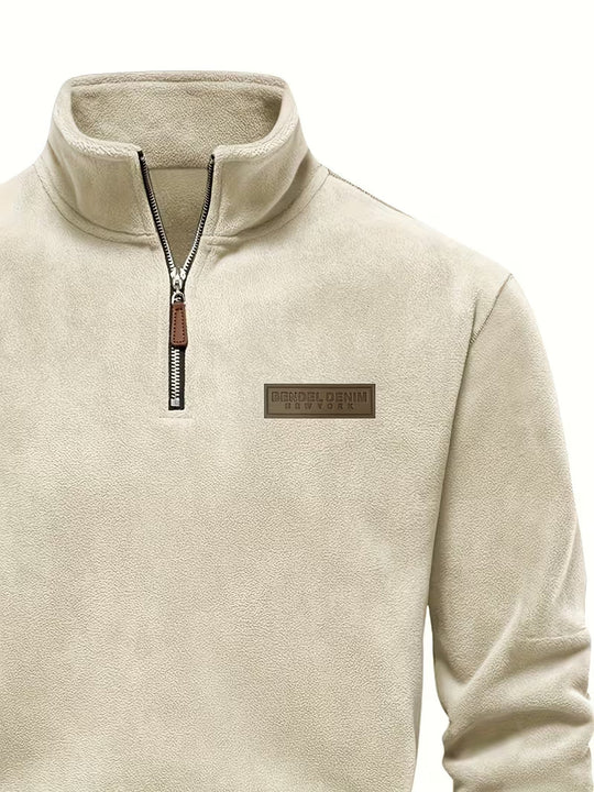 Matteo - Moderne Fleece Rits Trui