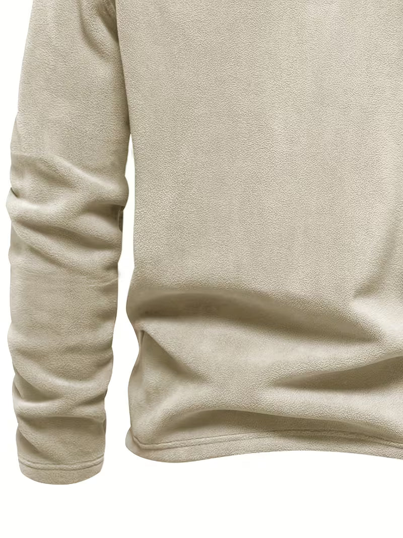 Matteo - Moderne Fleece Rits Trui