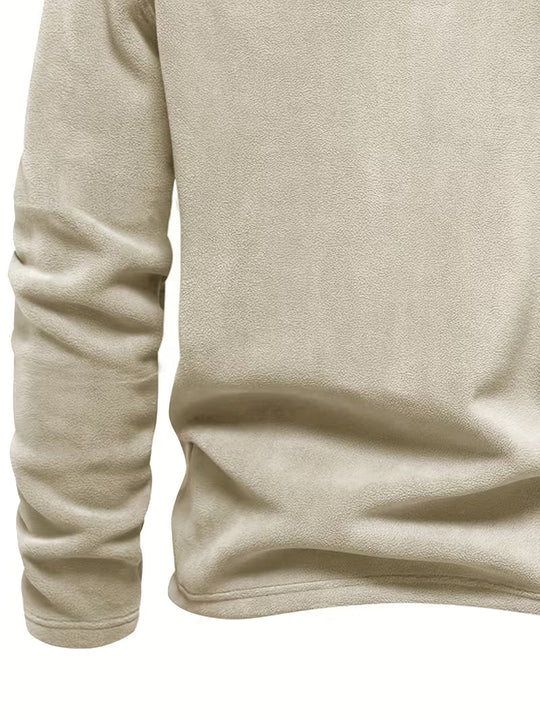 Matteo - Moderne Fleece Rits Trui