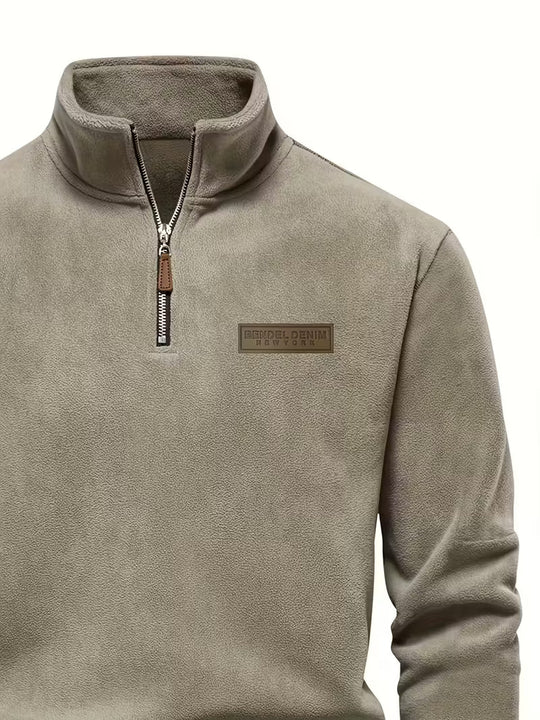 Matteo - Moderne Fleece Rits Trui