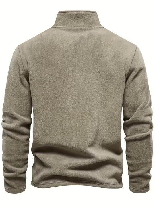 Matteo - Moderne Fleece Rits Trui