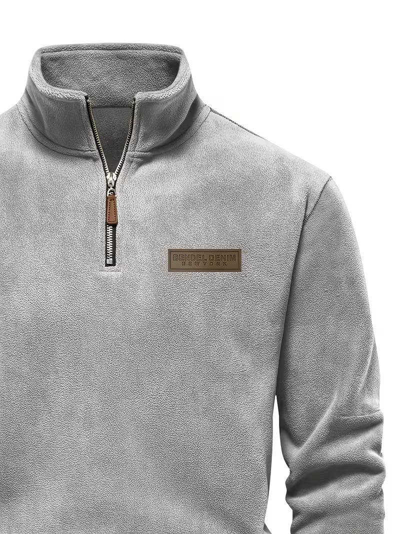 Matteo - Moderne Fleece Rits Trui