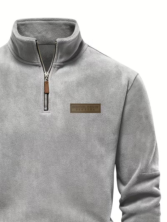 Matteo - Moderne Fleece Rits Trui