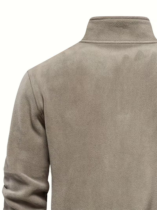 Matteo - Moderne Fleece Rits Trui