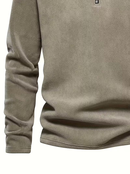 Matteo - Moderne Fleece Rits Trui