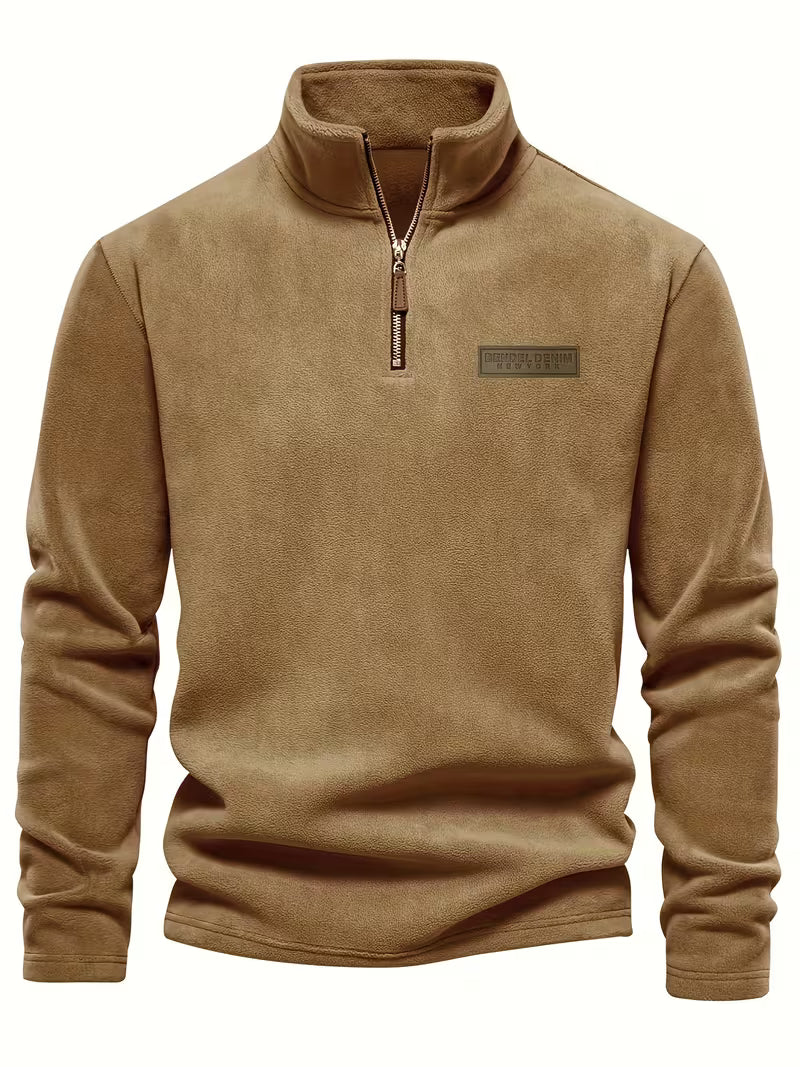 Matteo - Moderne Fleece Rits Trui