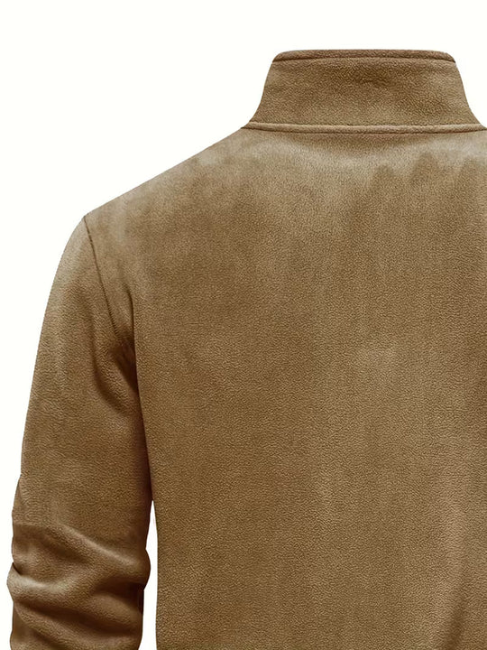 Matteo - Moderne Fleece Rits Trui