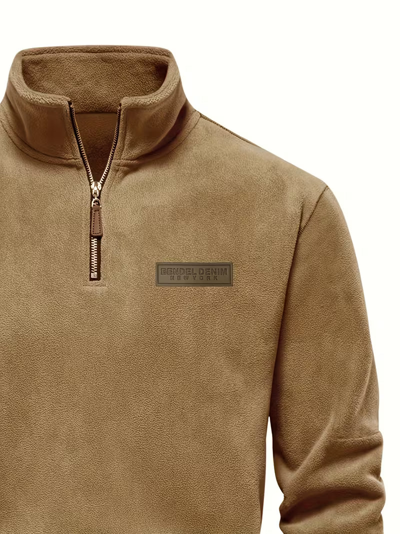 Matteo - Moderne Fleece Rits Trui