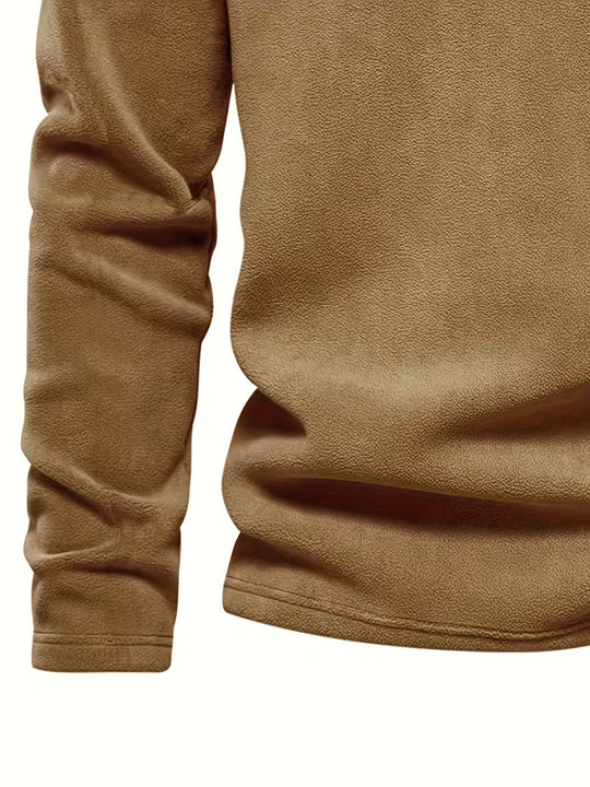Matteo - Moderne Fleece Rits Trui