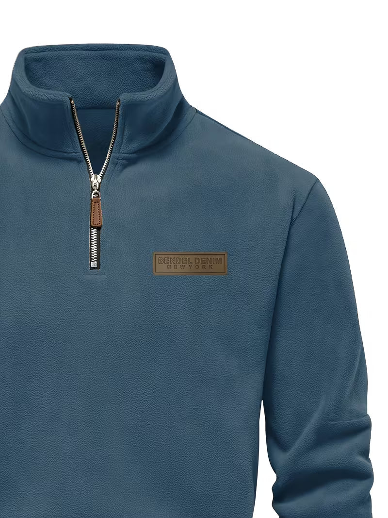 Matteo - Moderne Fleece Rits Trui