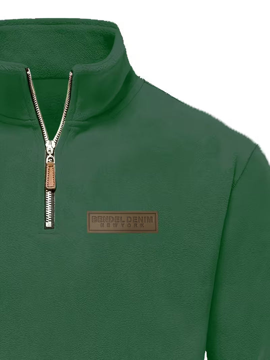 Matteo - Moderne Fleece Rits Trui