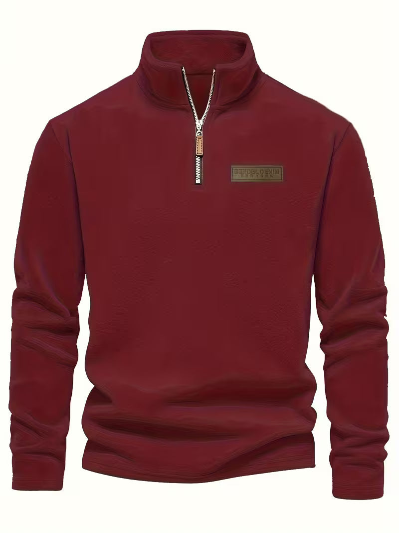 Matteo - Moderne Fleece Rits Trui