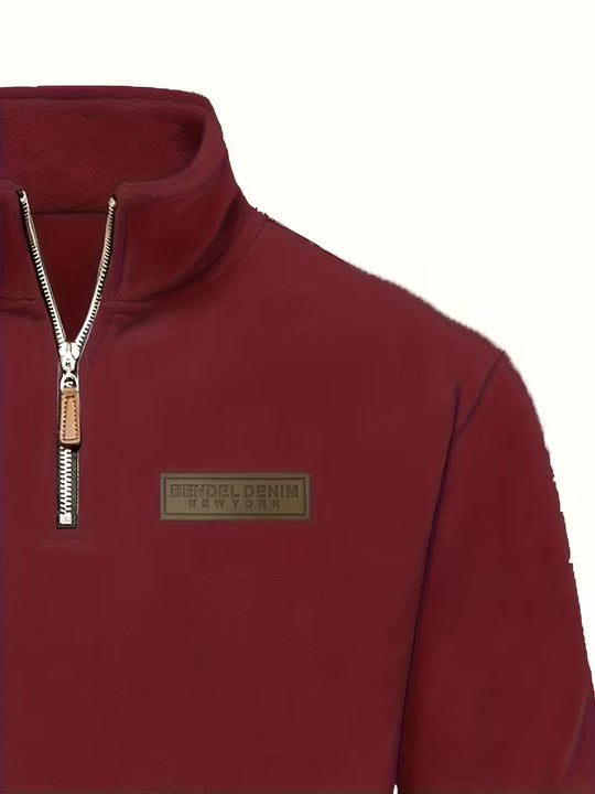 Matteo - Moderne Fleece Rits Trui