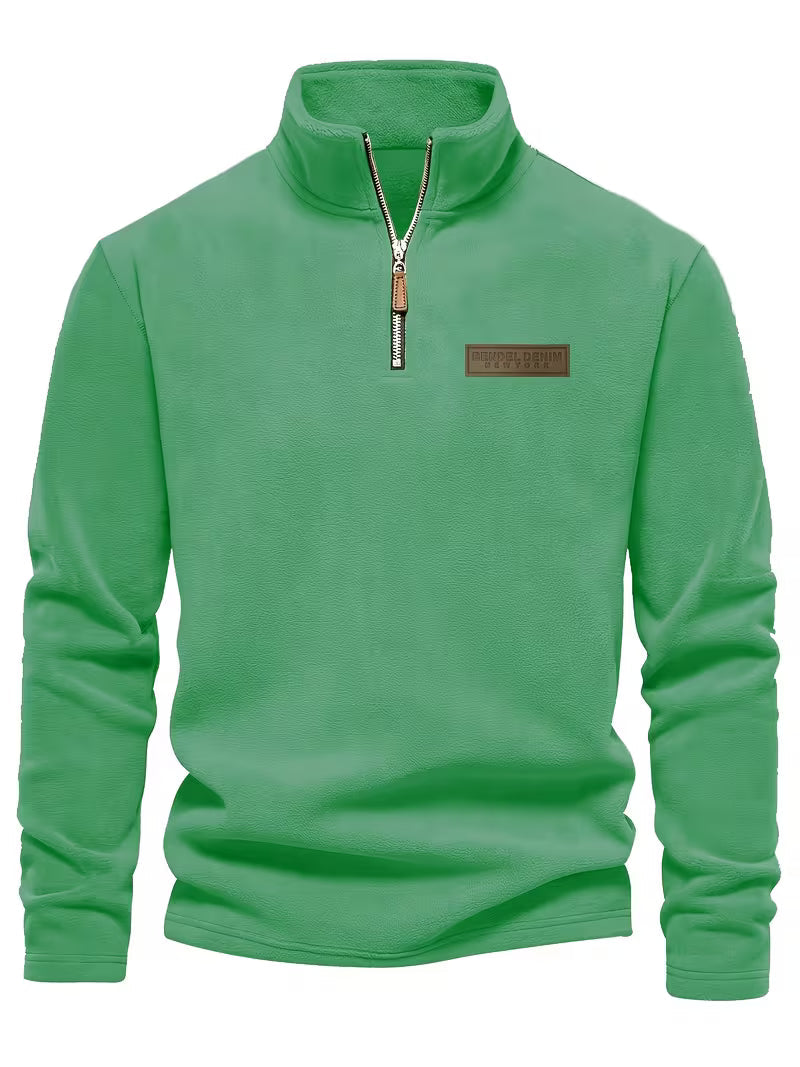 Matteo - Moderne Fleece Rits Trui