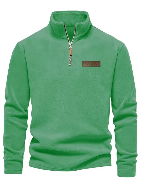 Matteo - Moderne Fleece Rits Trui