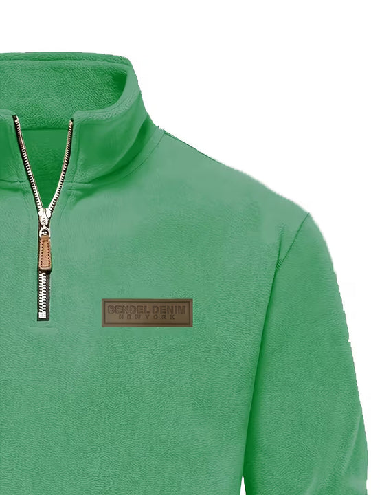 Matteo - Moderne Fleece Rits Trui