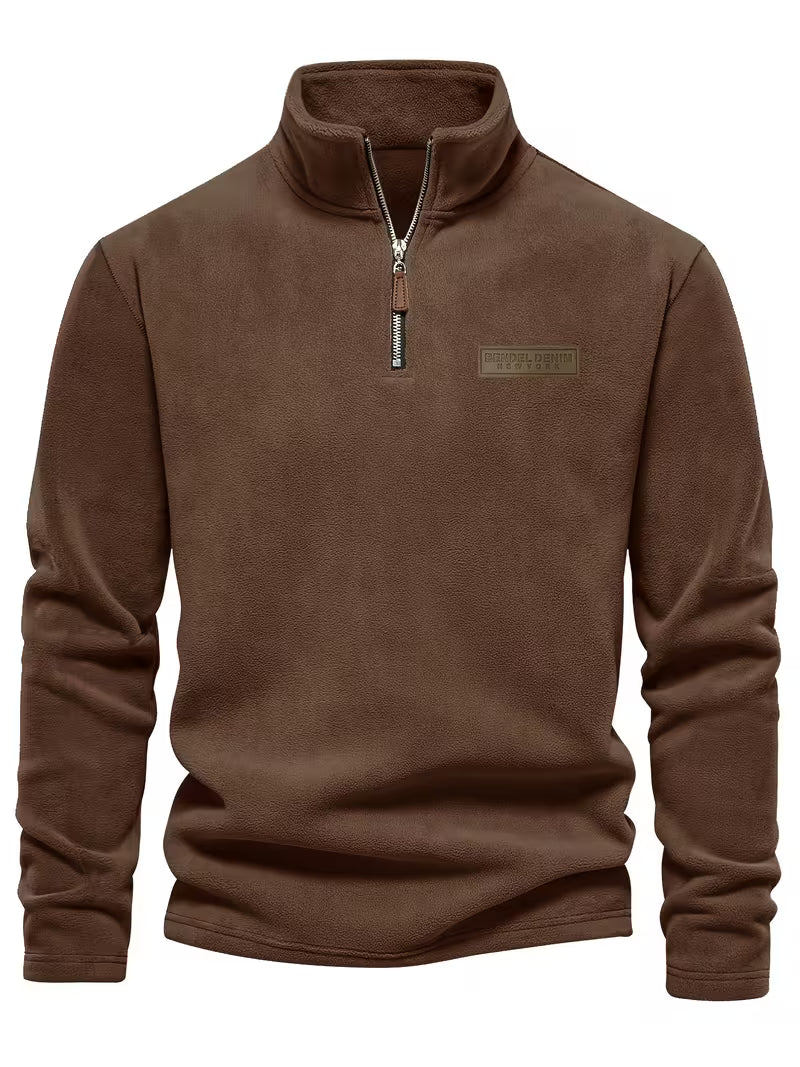 Matteo - Moderne Fleece Rits Trui